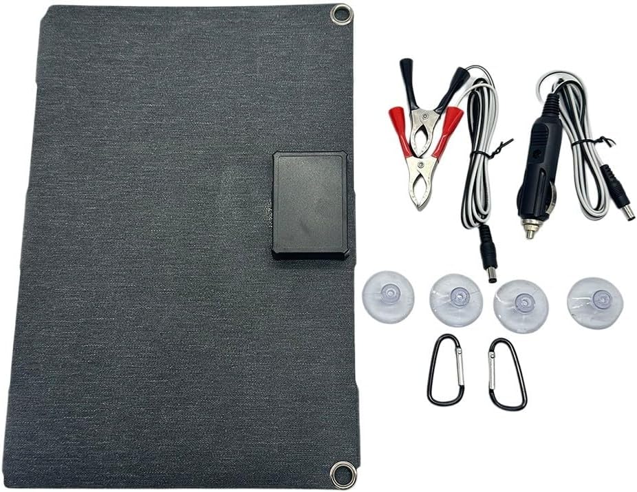 Foldable Solar Panel Charger for Phone and Power Bank, Portable Monocrystalline Charging Outdoor