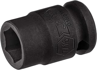 Jetech 3/8 Inch Drive 7/16 Inch Standard Impact Socket, Made with Chrome Molybdenum Alloy Steel, Heat Treated, 6-Point Design, SAE