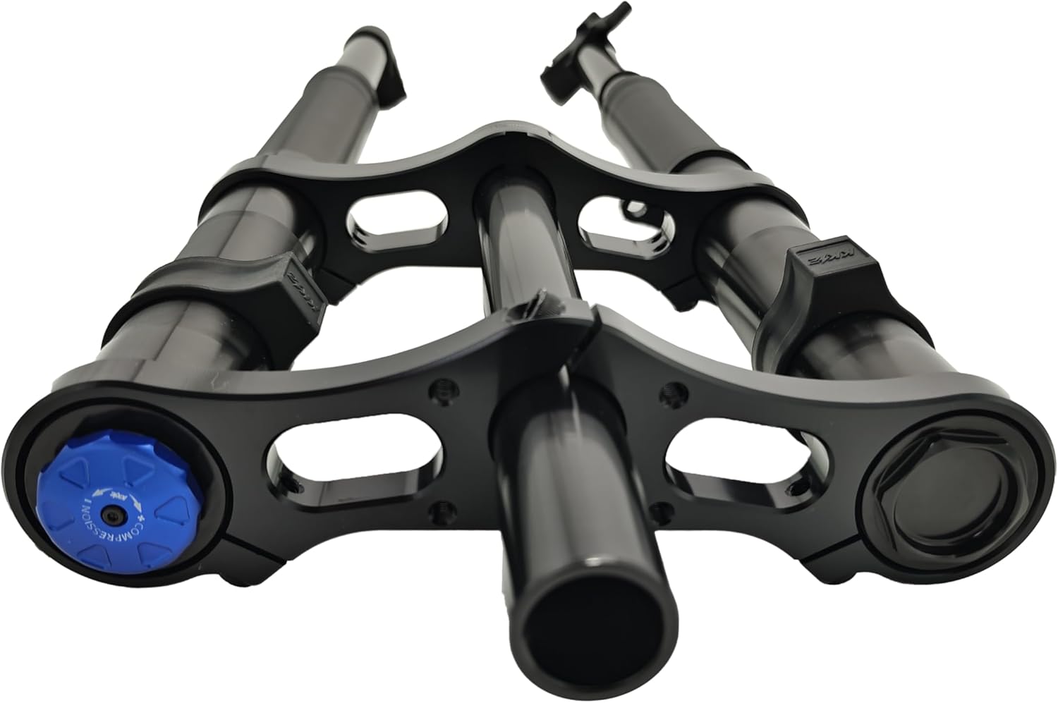 KKE 750MM Double Crown Inverted Front Fork, 26/27.5 Inch, 150x15MM Thru-Axle, Aluminum Alloy, Black, for Fat Bike Snow Riding