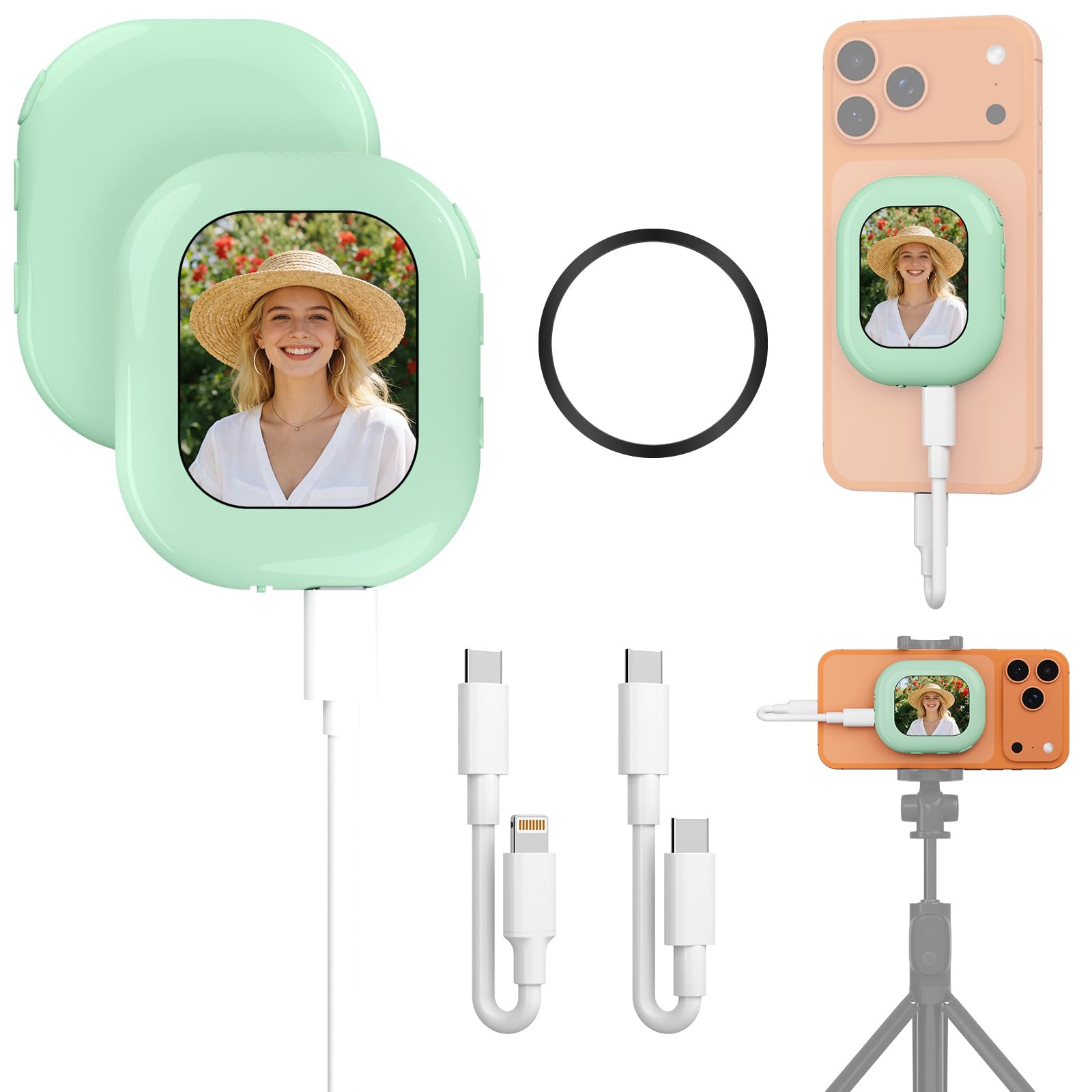 ぷぅさま専用✨JEVDES iPhone 自撮りモニター セルフィーモニター Amazon.co.jp: JEVDES 自撮りモニター スマホ じどりモニター iPhone17
