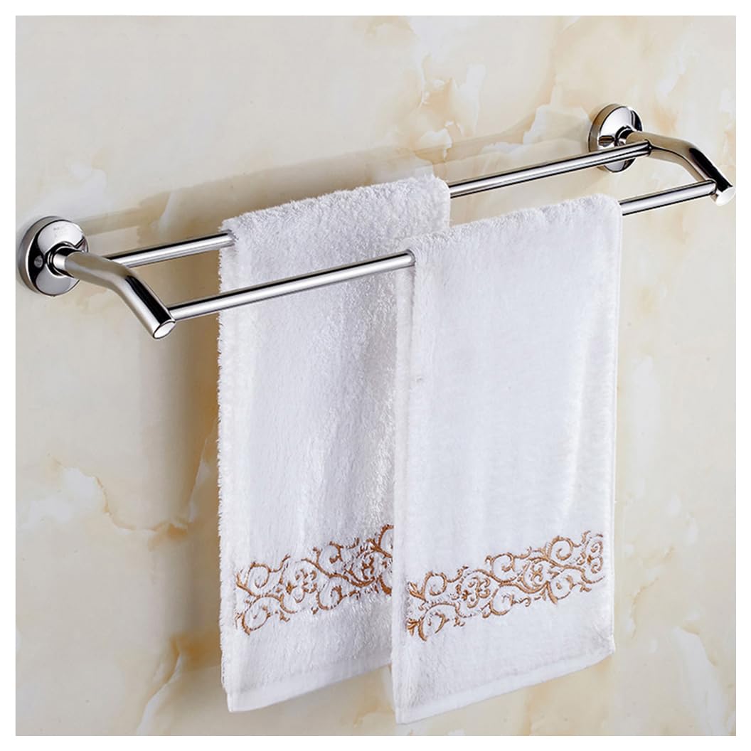 Skinpa One Color Folding Arm Swivel Towel Rack Bar Rails, 304 Stainless Steel Chrome Double For Bathroom Kitchen, Bath With Wall Mount Shelf(30Cm)