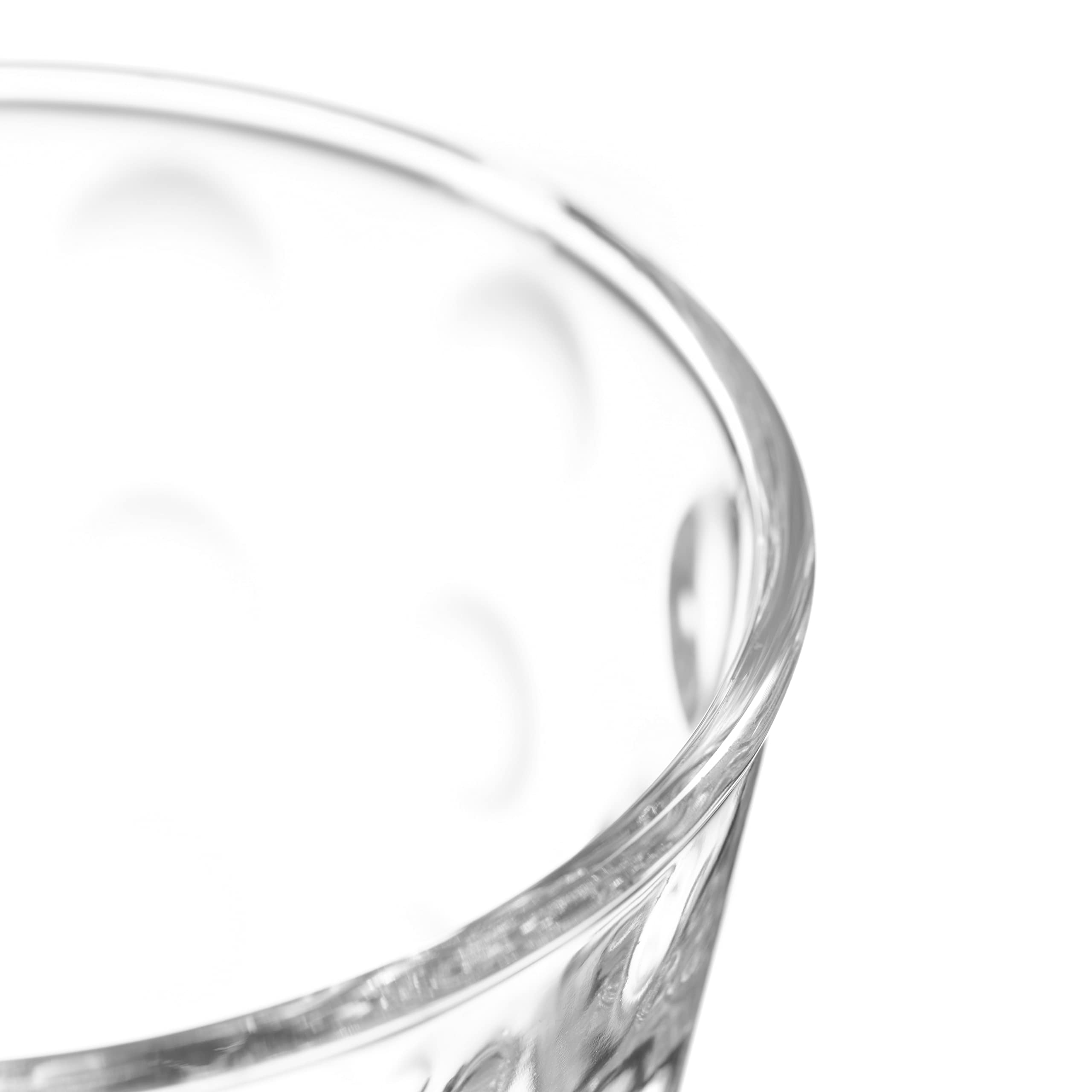 Leonardo Optic Trink-Gläser 6er Set, spülmaschinengeeignete Saft oder Wasser Gläser, Trink-Becher aus Glas mit Muster, 215 ml, 012683 (Packung mit 3)
