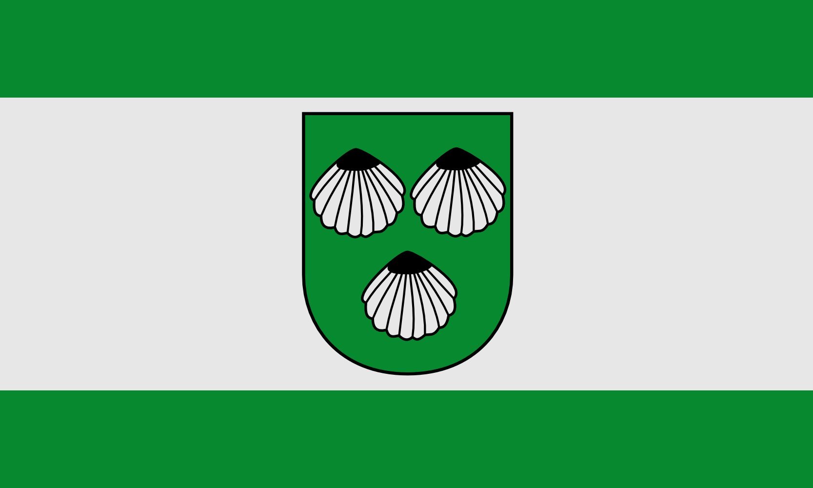 Drapeau Ville d Ennigerloh de qualité supérieure format paysage 1.35m²