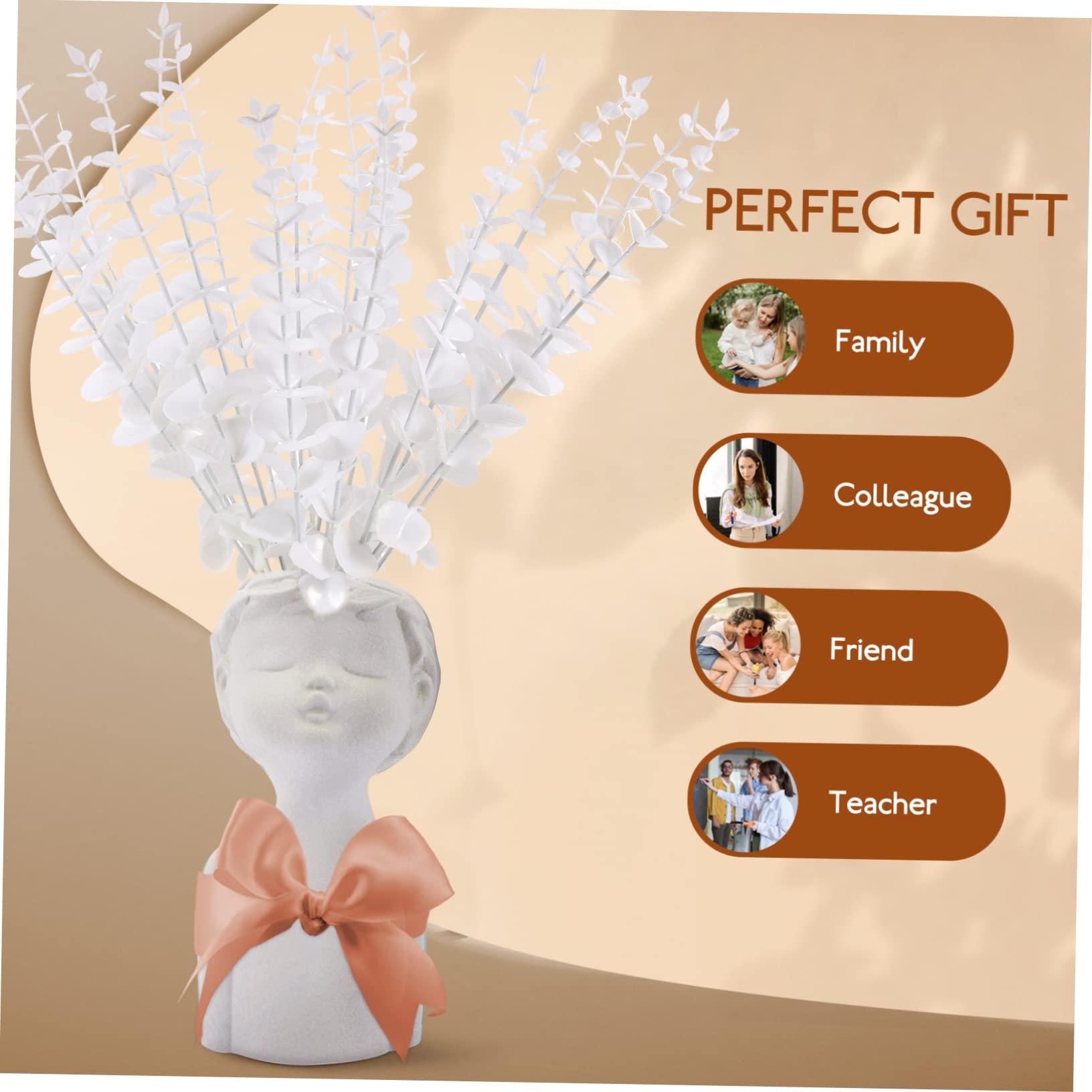 Amosfun 60pezzi Foglie Di Eucalipto Artificiali Rami Falsi Per Decorazioni Bouquet Da Sposa e Wreaths Perfetti Per Matrimoni e Feste Senza Odore e Realistici
