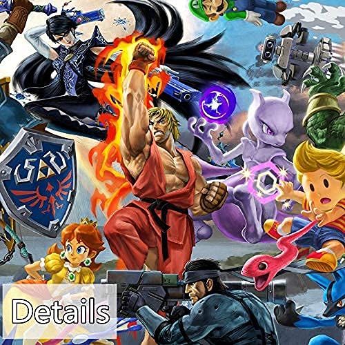 Hnthbz Fashion Canvas Oli Painting Newest Super Smash Bros Ultimate Update Video Game Poster Cartoon Pictures Artwork Wall Art For Home Decor Paintings #TOP3