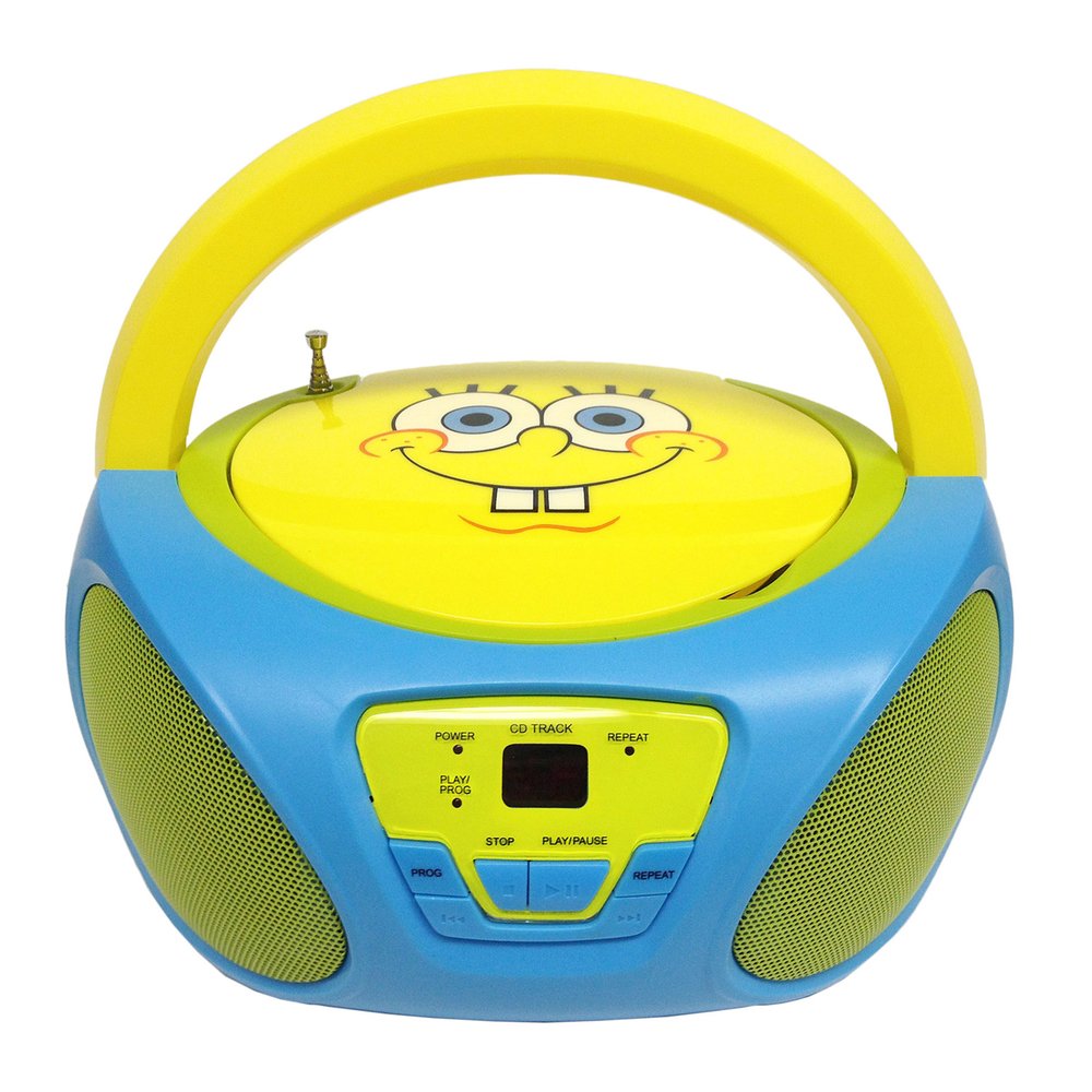 その他 RADIOFLYERCLIPUMBRELLA SAKAR SpongeBob SquarePants CD Boombox with AM/FM Radio