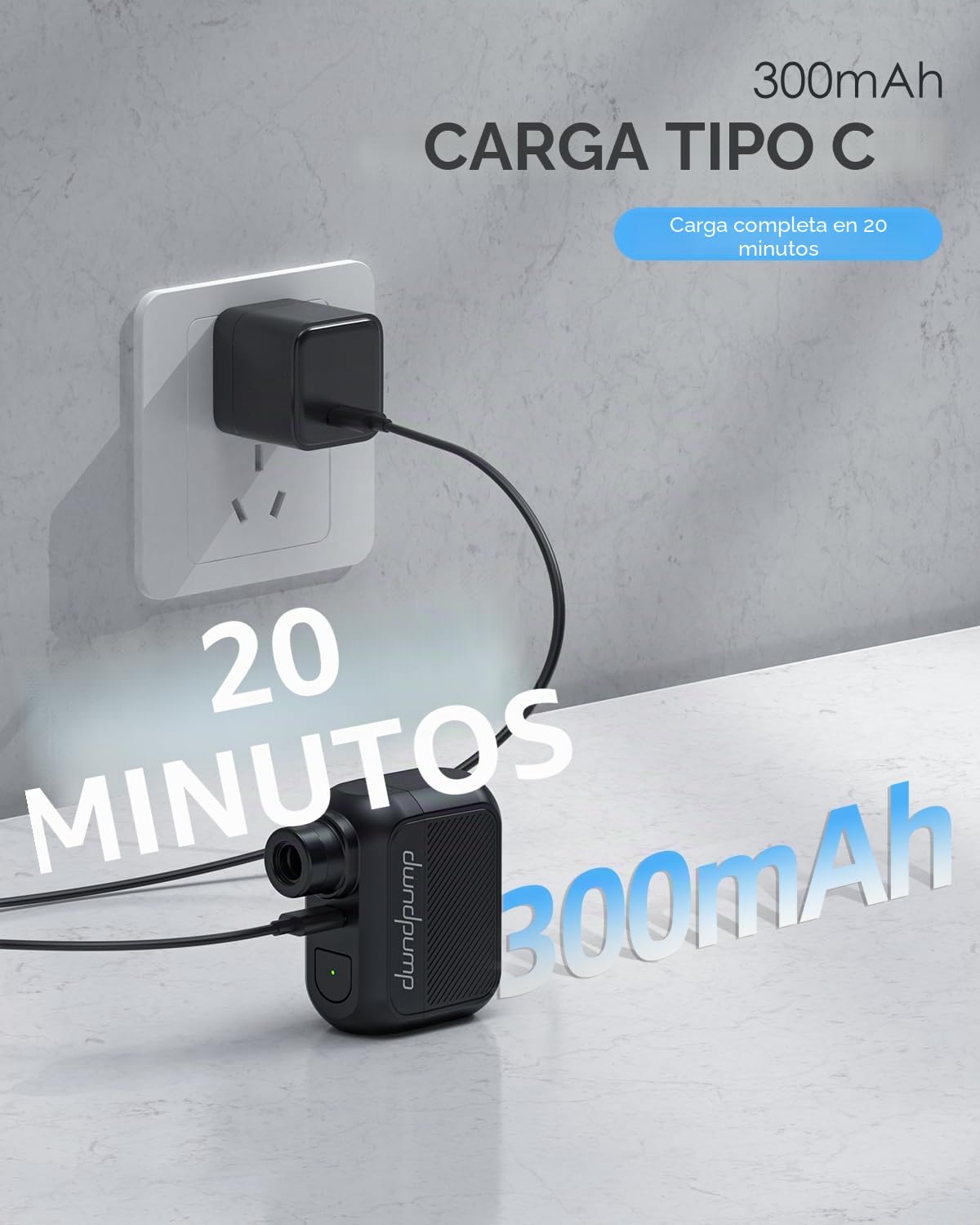 dwndpump Bomba de Aire Bicicleta, Mini Bomba de Aire Bicicleta, 100 PSI Ultra Mini Bomba de Bicicleta Portátil para Válvulas Presta & Schrader(Sin manómetro)