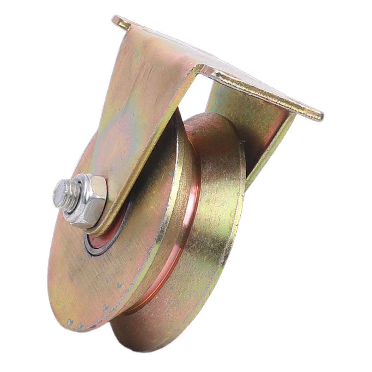 MUCKLILY 4 Guide Pulley Traction Trolley Pulley Cable Pulley Rope Pulley Single Pulley Block Pulley Wheel Pulleys for Rope Lamp Pulley Garage Door Pulley Cable Rope Attachment Iron