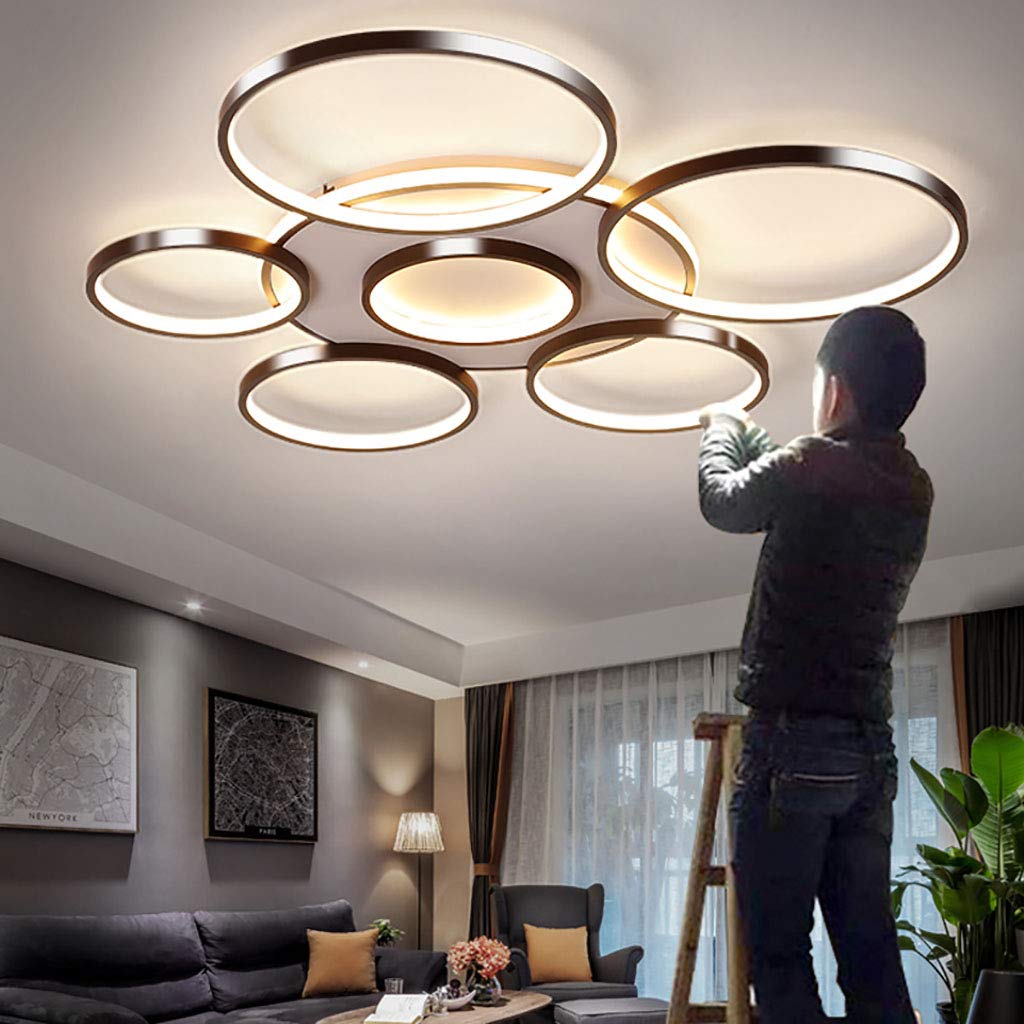 Blumen-Deckenleuchte, Dimmbar, 7200 Lumen, 72W, Mit Fernbedienung & App, 3000K-6000K, Für Wohnzimmer & Schlafzimmer