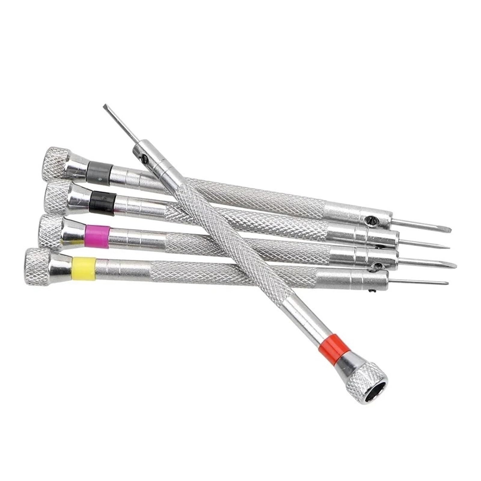 5pcs 0.6mm-2.0mm Watchmakers Precision Screwdrivers Watch Glasses Flat Blade Small Accessories Repair Screwer Tools Easy to Carry