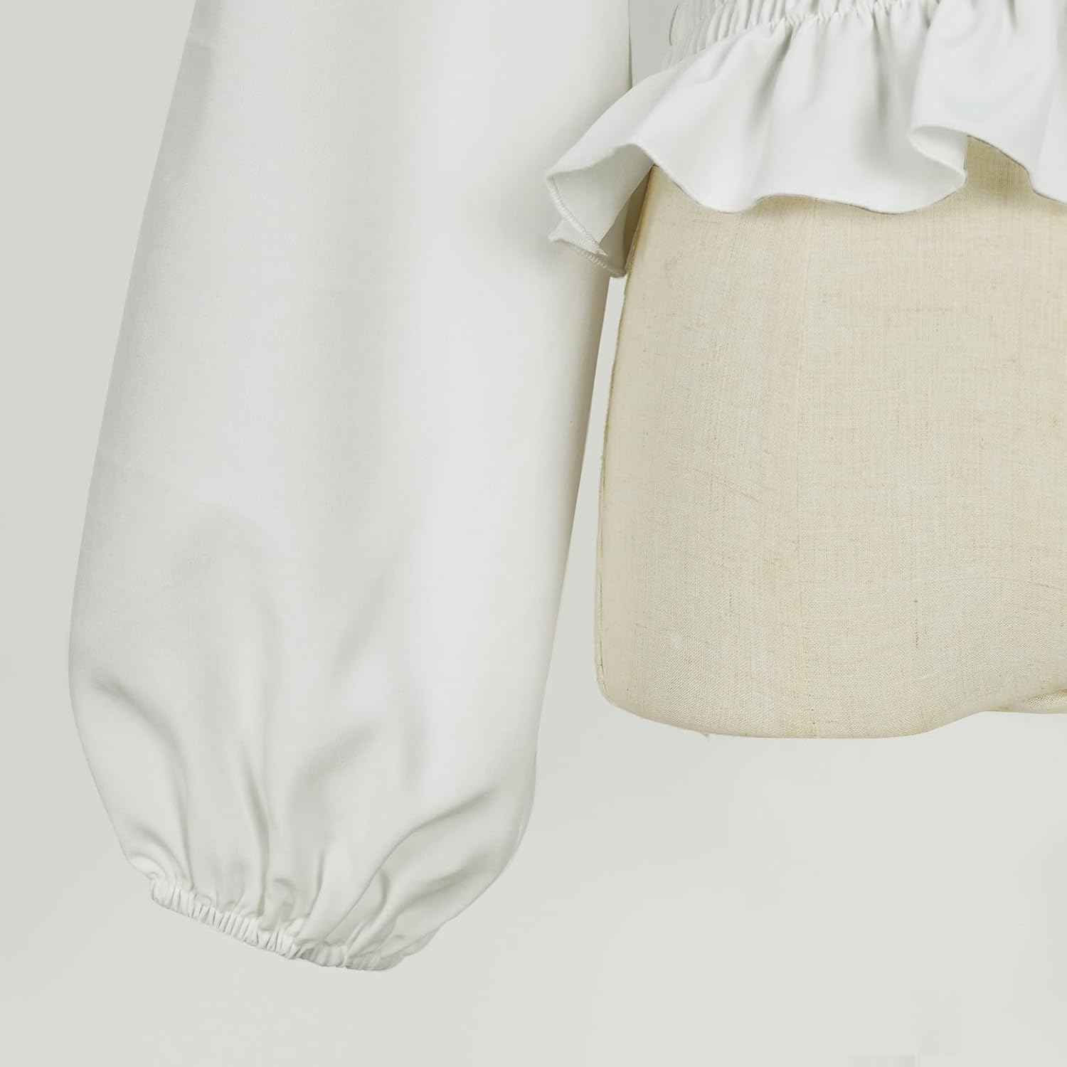 Oiefeen Womens Renaissance Peasant Blouse Off Shoulder Long Sleeve Tops - Image 6