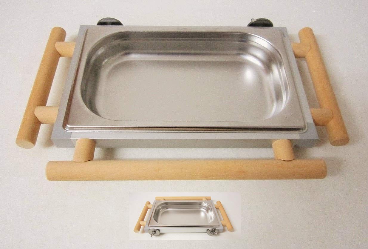 SITTICHE Badewanne Futterbar Fressnapf Vögel Edelstahl Voliere Käfig Kanarien