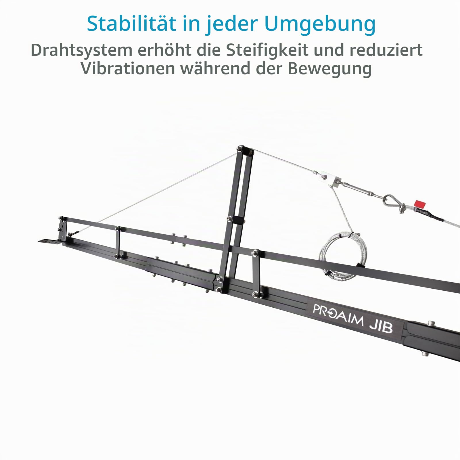 PROAIM 18 Fuß Kamera-Kran-Auslegerarm für 3-Achsen-Kardanringe, Schwenk-Neige- und Fluidkopf. Für DSLR-Videokameras bis zu 8 kg (P-18)