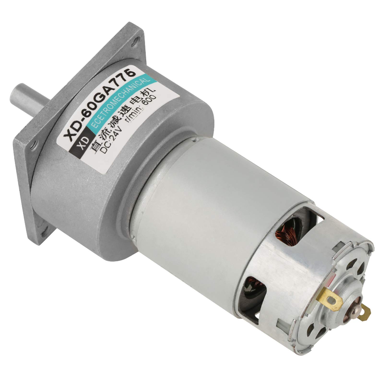 DC12V / 24V 35W Mini DC Motoriduttore a velocità regolabile in metallo Grande coppia motore CW/CCW(24V 600rpm)
