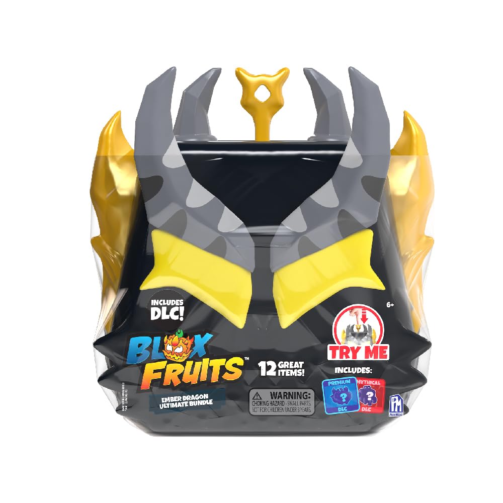 Blox Fruits - Ember Dragon Ultimate Bundle Coleccionista | Set Premium con Figura, Luces y 12 Accesorios Exclusivos | Edición Oficial Roblox para Fans y Coleccionistas