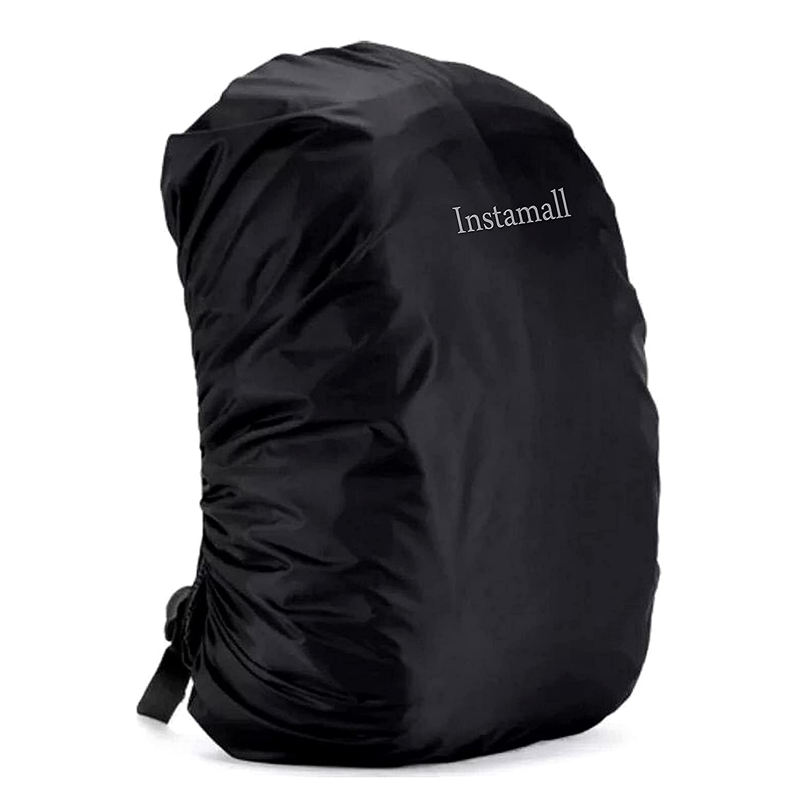 INSTAMALLInstamall Waterproof Rain & Dust Cover with Pouch ((30-45 litres, Black) (Rain Cover)