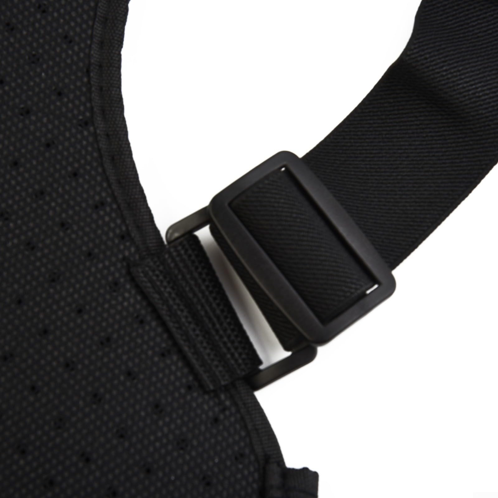 Protection dorsale de moto avec coque en PE et rembourrage en EVA, protection réglable pour la course, le ski et le skateboard, respirant et résistant aux chocs, noir