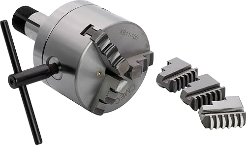 CME - Portabrocas de torno de 3 mandíbulas autocentrante de 4 pulgadas montaje 5C mordazas reversibles mordazas adicionales