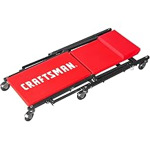 Torin Craftsman 36" Rolling Foldable Automotive Creeper,Car Creeper,2-in-1 Garage Shop Creeper for Auto Repair,300 Lbs Capacity,Red