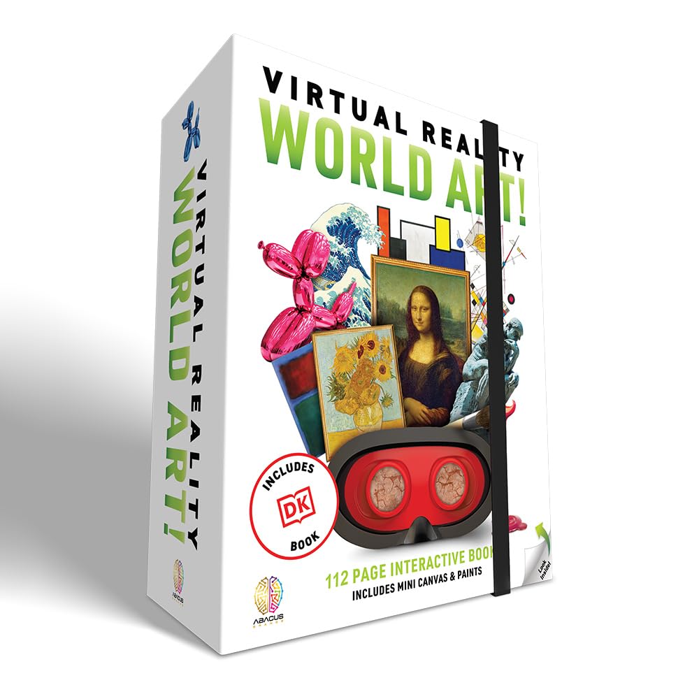Abacus Brands Virtual Reality World Art! - Illustrated Interactive VR Book and STEM Learning Activity Set - for Ages 8 and Up