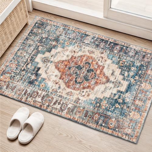 Tapete decorativo rectangular 61x91 cm marrón Softtrug miniatura 1