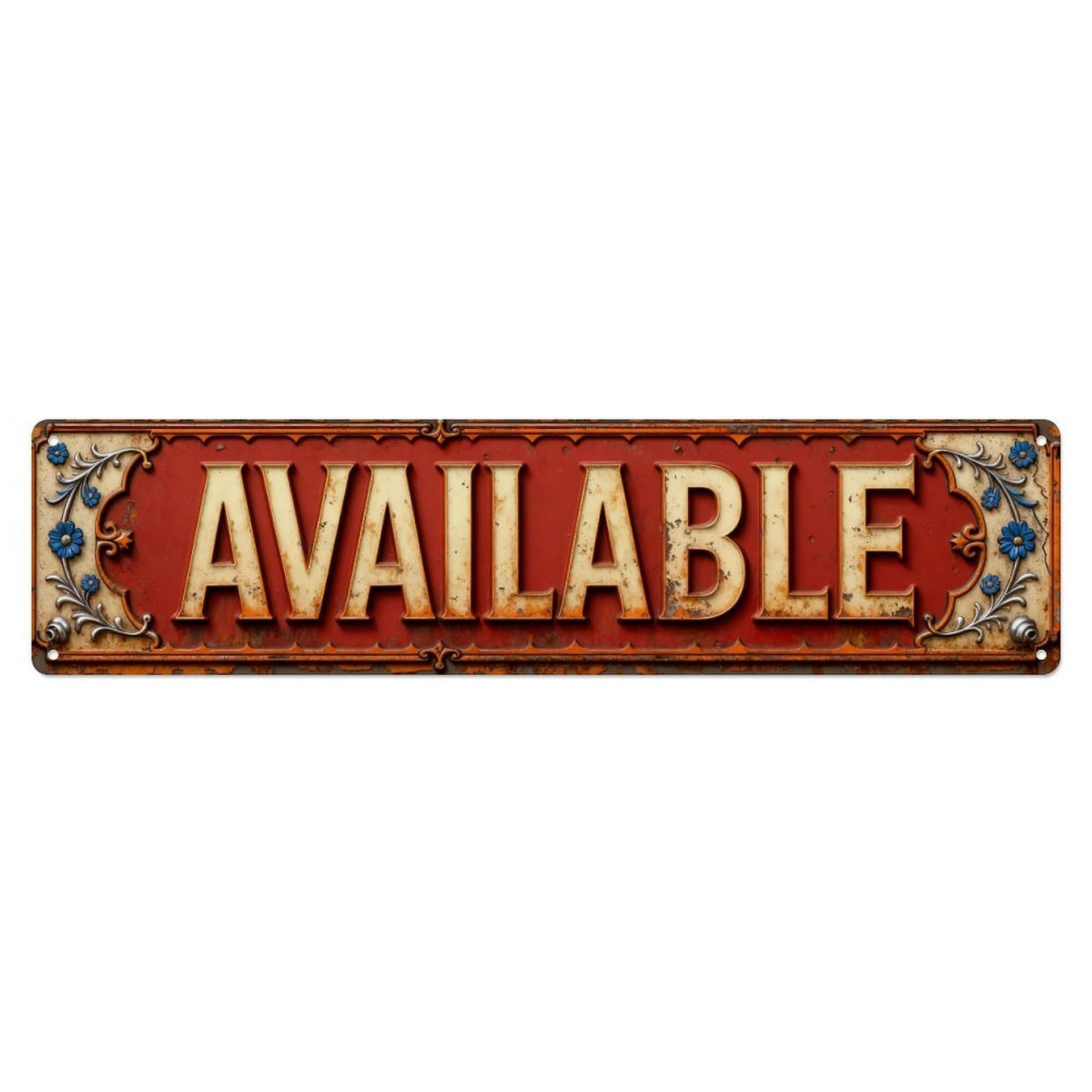 Available Vintage Rustic Sign Design Metal Tin Sign Plaque