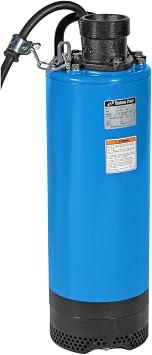 Tsurumi Pump LB-1500 Submersible Dewatering Pump 2 HP 115V 3 in Discharge Slimline design ideal for construction use and other general dewatering applications | 111 GPM / 6660 GPH