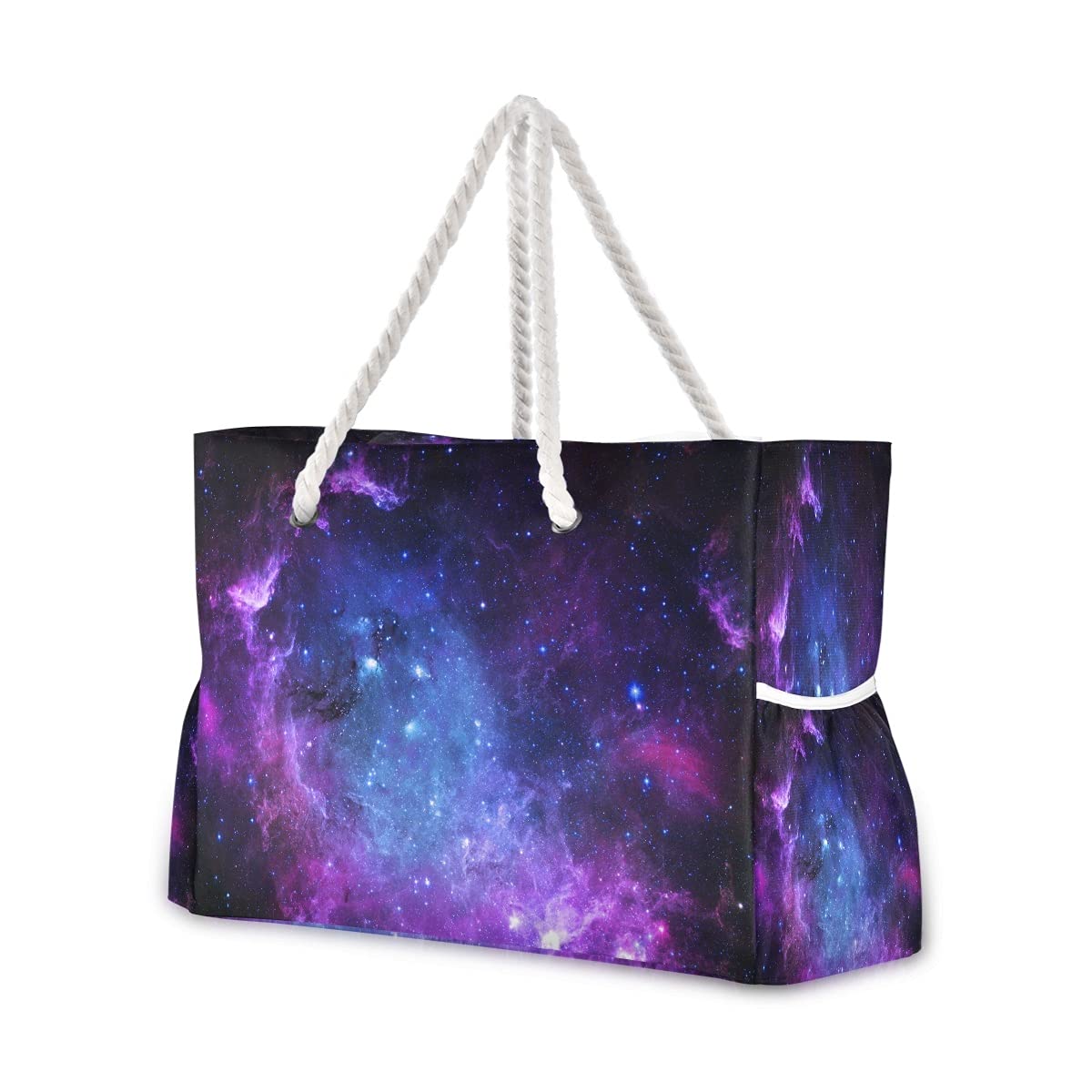 Beach Bag Universe Galaxy Nebula Space Large Travel Tote Bag Shoulder Bag luggage bag for Gym Travel Sport