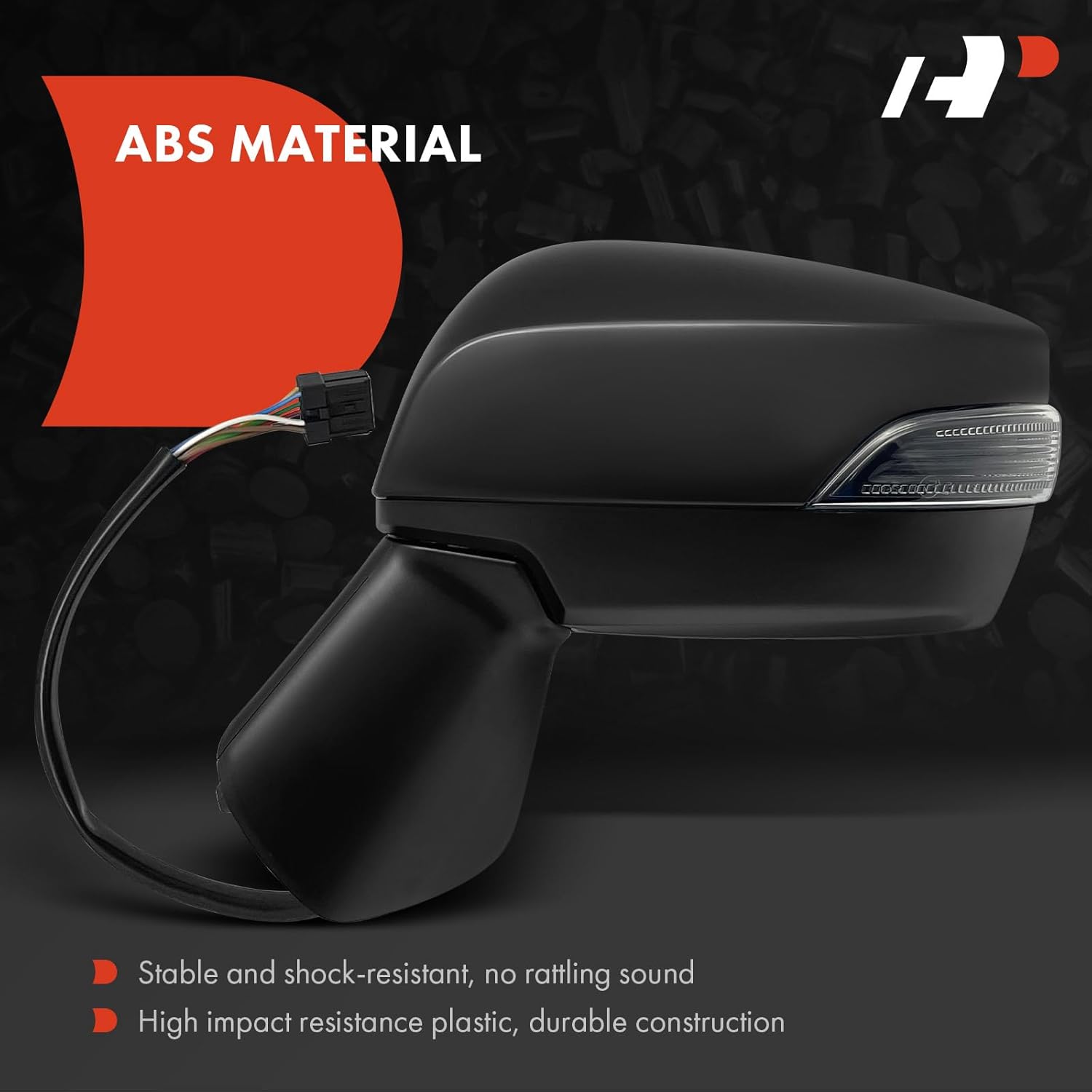 A-Premium Driver Side Power Door Mirror - Compatible with Subaru Impreza 2015-2016, Crosstrek 2016-2017, XV Crosstrek 2015, WRX - Heated Manual Folding Black Outside Rear View Mirror w/Turn Signal