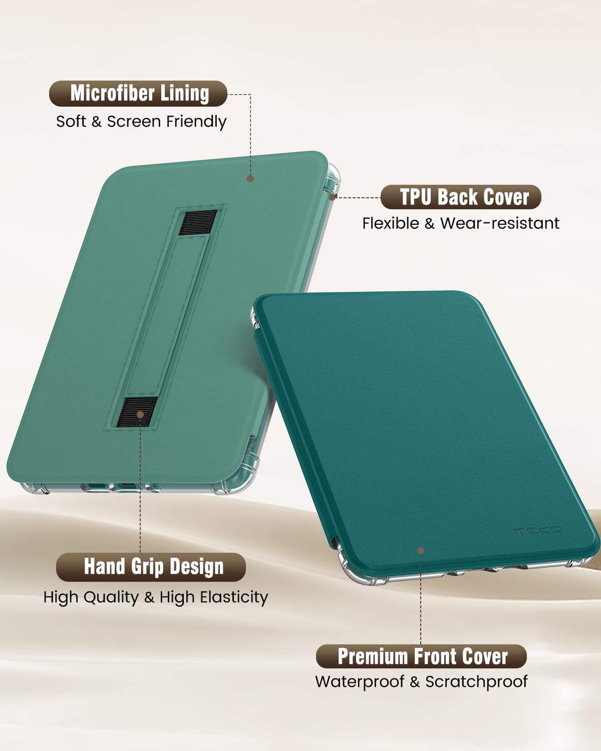 MoKo Case for All-New 7 Kindle Paperwhite(12th Gen 2024) and Kindle Colorsoft Signature Edition 2024, Lightweight Shell Cover with Hand Strap Auto Wake/Sleep for Kindle Paperwhite 2024, Agave Green MoKo Case for All-New 7 Kindle Paperwhite(12th Gen 2024) and Kindle Colorsoft Signature Edition 2024, Lightweight Shell Cover with Hand Strap Auto Wake/Sleep for Kindle Paperwhite 2024, Agave Green