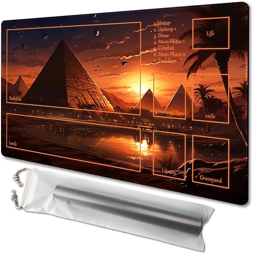 Miniatura 112 de MTG - Tapete de juego de 24 x 14 pulgadas, bolsas de almacenamiento con parte trasera antideslizante, ideal para entusiastas de los juegos de sin