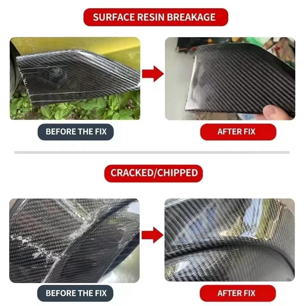 AB Resina epossidica per riparazione in fibra di carbonio, forte per parti auto e biciclette, resina epossidica, trasparente, kit A100 G-B27 G