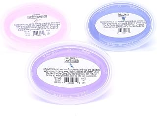 Spring Season Floral Set of 3 Gel Melts™ Scented Aroma of Cherry Blossom, Hyacinth and Lavender Gel Wax for Warmers and Burners by The Gel Candle Company Peel, MELT and Enjoy