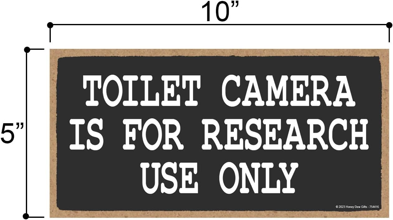 Honey Dew Gifts Toilet Camera Is for Research Use Only Sign 754416 image 2