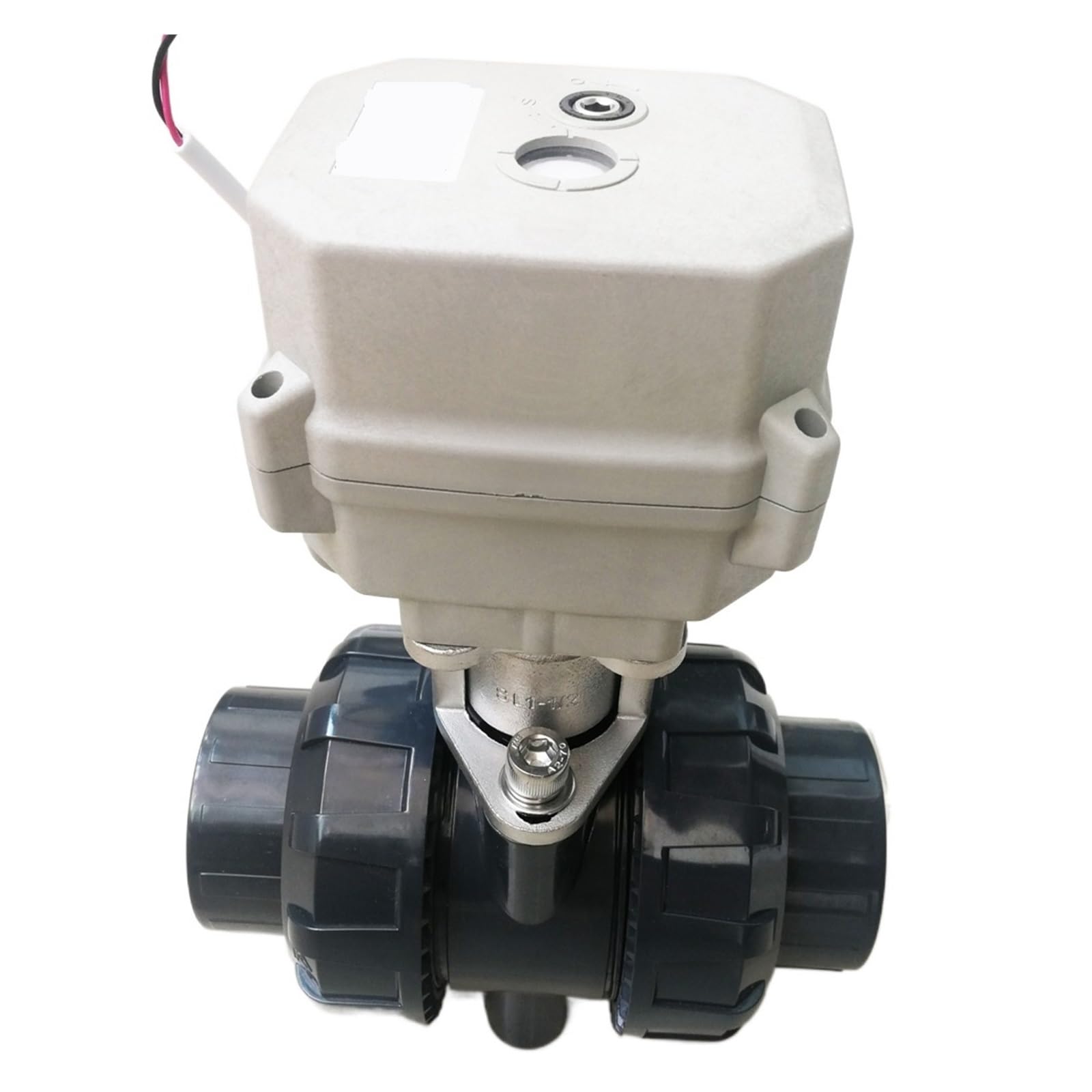 Valvola a sfera motorizzata a 2 vie 1-1/2" 3/4/7 fili con attuatore da 15 Nm con comando manuale(DN40 BSP)