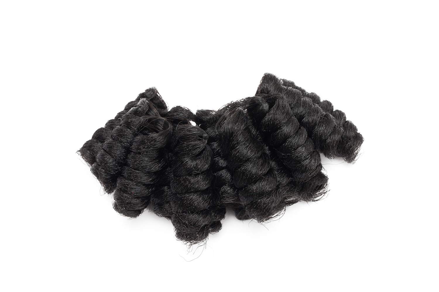 2 Inch 60 Strands/Pack Jamaican Bounce Crochet Hair Wand Curl Synthetic Hair Crochet Braids Afro Kinky Braiding Hair Extensions African Braids Natural Black