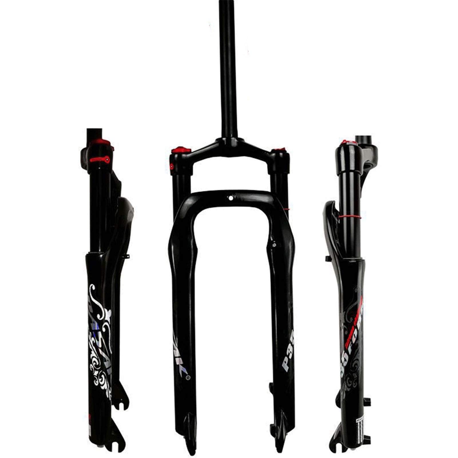 WIQUYBML Bike Front Fork 26 Inch Air For 4.0" Tire Snow Beach XC MTB Bicycle