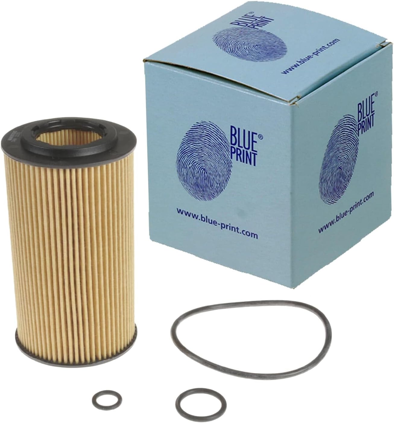 Blue Print ADA102105 Oil Filter with seal rings, pack of one