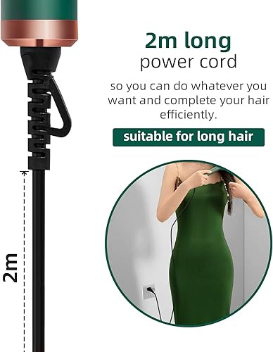 Miniatura 6 de FOYIWILA Cepillo alisador de cabello mejorado de iones negativos para peluquería en casa, cepillo alisador de cabello de calentamiento rápido,