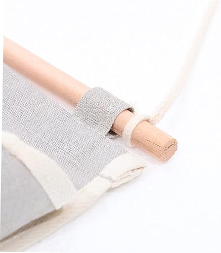 Miniatura 8 de Cabilock Bolsa de almacenamiento montada en la pared, estantes para libros de bebé, estantes de almacenamiento, organizador de almacenamiento de