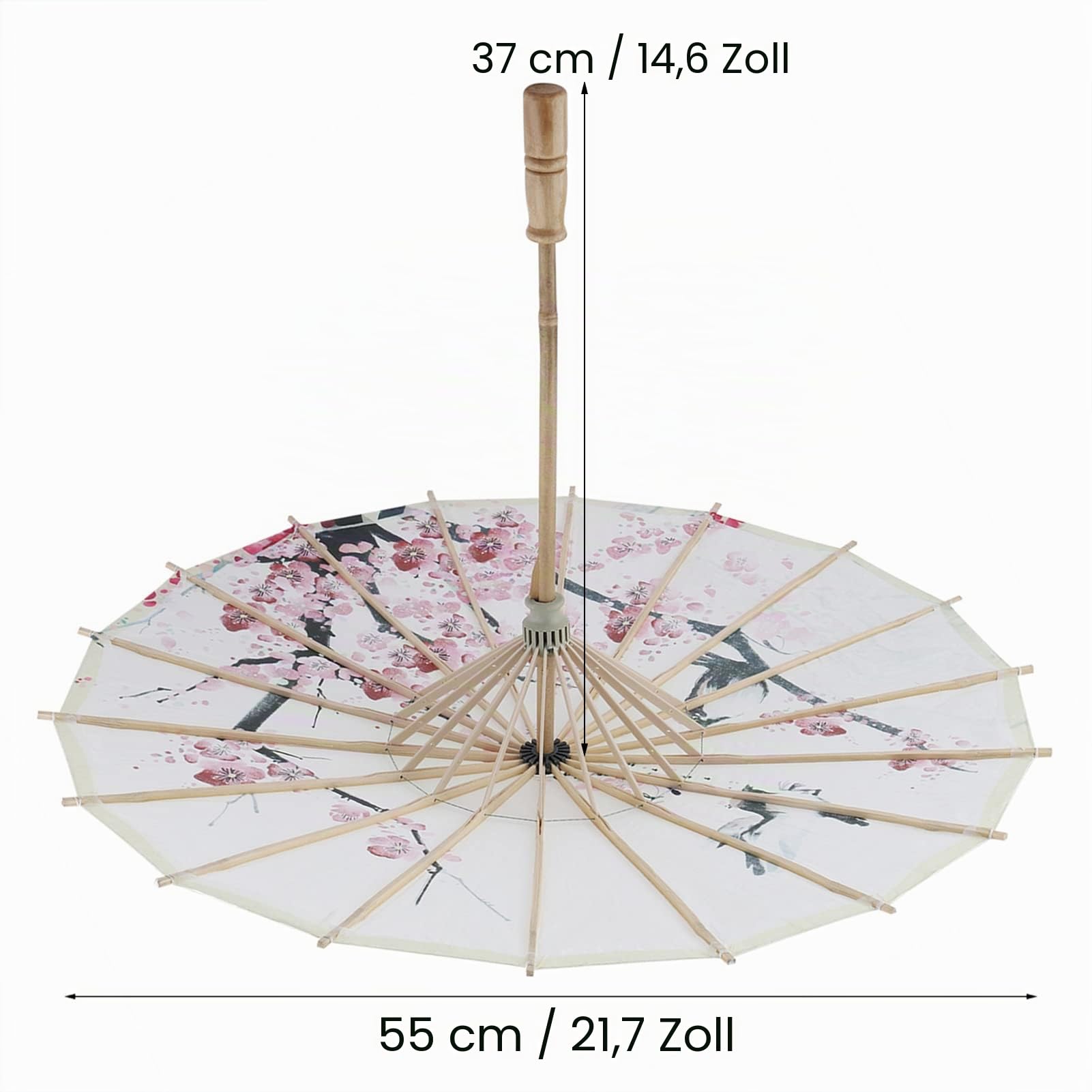 Tyenaza Japanische schirm, Handgemachter Regenschirm Ölpapier Japanische Deko, Kunst Japanischer Antiker Tanz Dekorativer Regenschirm Chinesischer Stil Ölpapier Opening Diameter 55cm