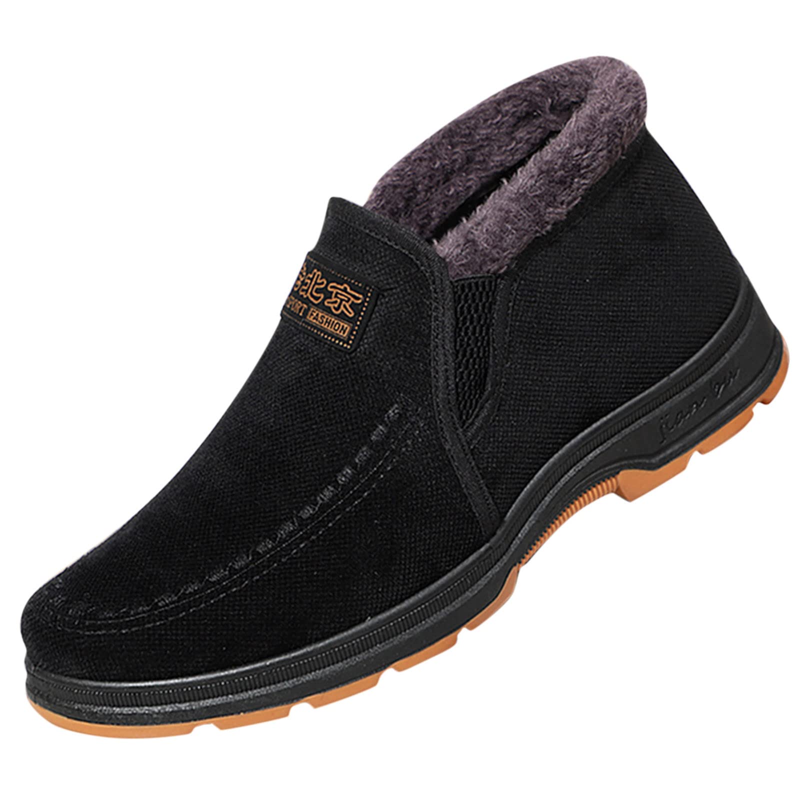 Womens Winter Snow Boots Waterproof Warm Fleece Lined Ankle Booties Cold Weather Outdoor Slip On Loafers Comfortable Insulated