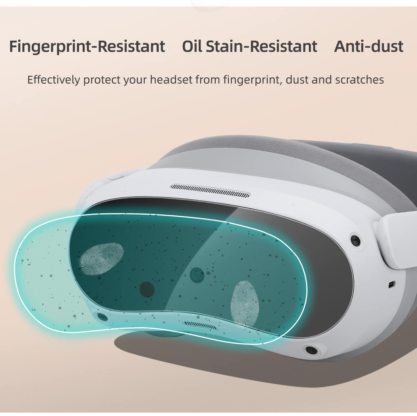 2 Set Film de Protection Souple pour PICO 4 Casque VR Casques de réalité virtuelle pour Les Lunettes et Ecran Anti-Scratch Anti-Huile Anti-Empreinte Digitale
