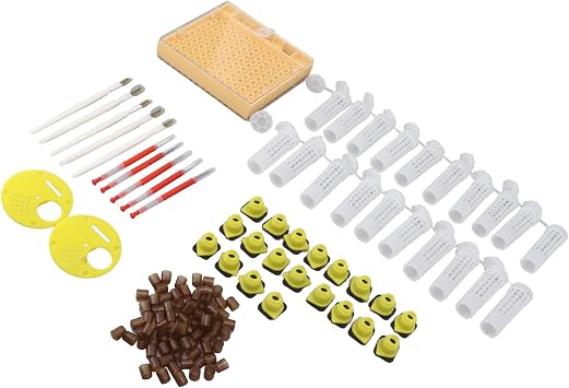 Queen Bee Rearing System Plastic Breeding Cell Cup Kit for Beekeepers
