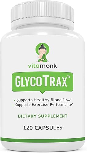GlycoTrax GPLC Botella extra grande 120 cápsulas de glicina propionil-L-carnitina de alta absorción sin rellenos artificiales Suplemento de