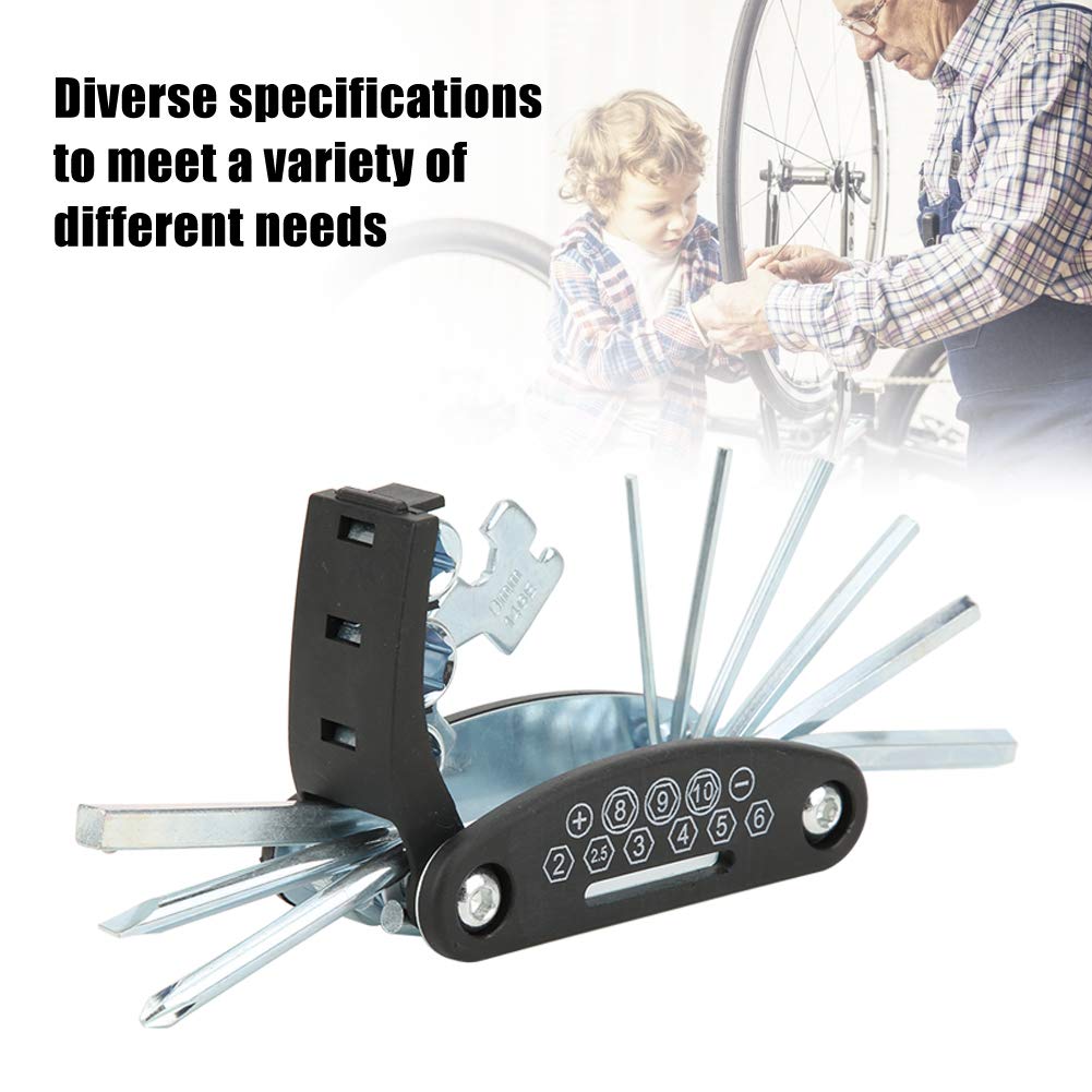 Holigie Bike Multitool Bicycle Repair Kit Foldable Portable Multifunctional Bike Tools Kit Set for Mountain Bike Road Bike Bicycle Repair