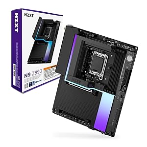 NZXT N9 Z890 - Intel Z890 LGA 1851 ATX Gaming Motherboard for Core Ultra (Series 2) - 20+1+1, DDR5, 5X M.2, PCIe 5.0, Wi-Fi 7, 5GbE, Thunderbolt 4 - RGB, Full-Metal Cover - Black