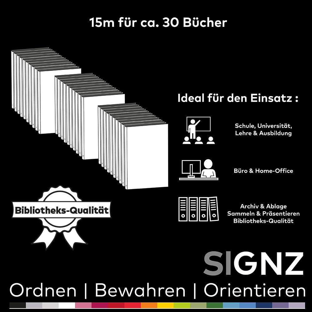 SIGNZ Film de protection autocollant transparent, 15 m x 40 cm, épaisseur 60 my (0,06 mm), transparent, neutre en CO2, fabriqué en Allemagne
