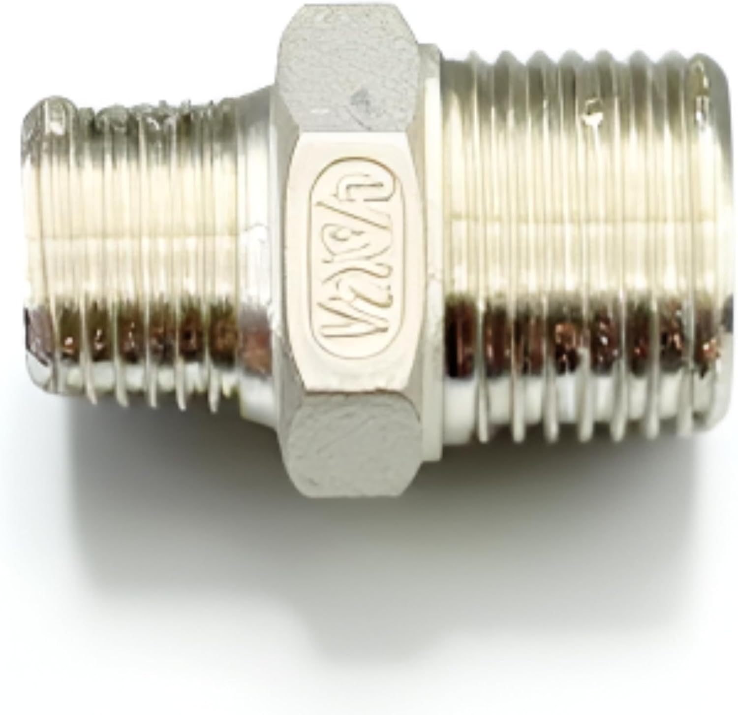 1/2" MNPT x 3/8" MNPT Stainless Steel Pipe Reducer – Male to Male NPT Adapter Fitting for Plumbing, HVAC, Air Compressor, Water Lines (1-Pack)