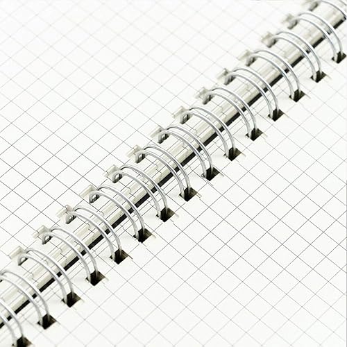 Miniatura 5 de SHININGSOUL - Cuaderno de espiral de papel de cuadrícula de 8.5 x 11 pulgadas, cuaderno de espiral de papel de gráfico A4 de 3.88ozm de grosor,